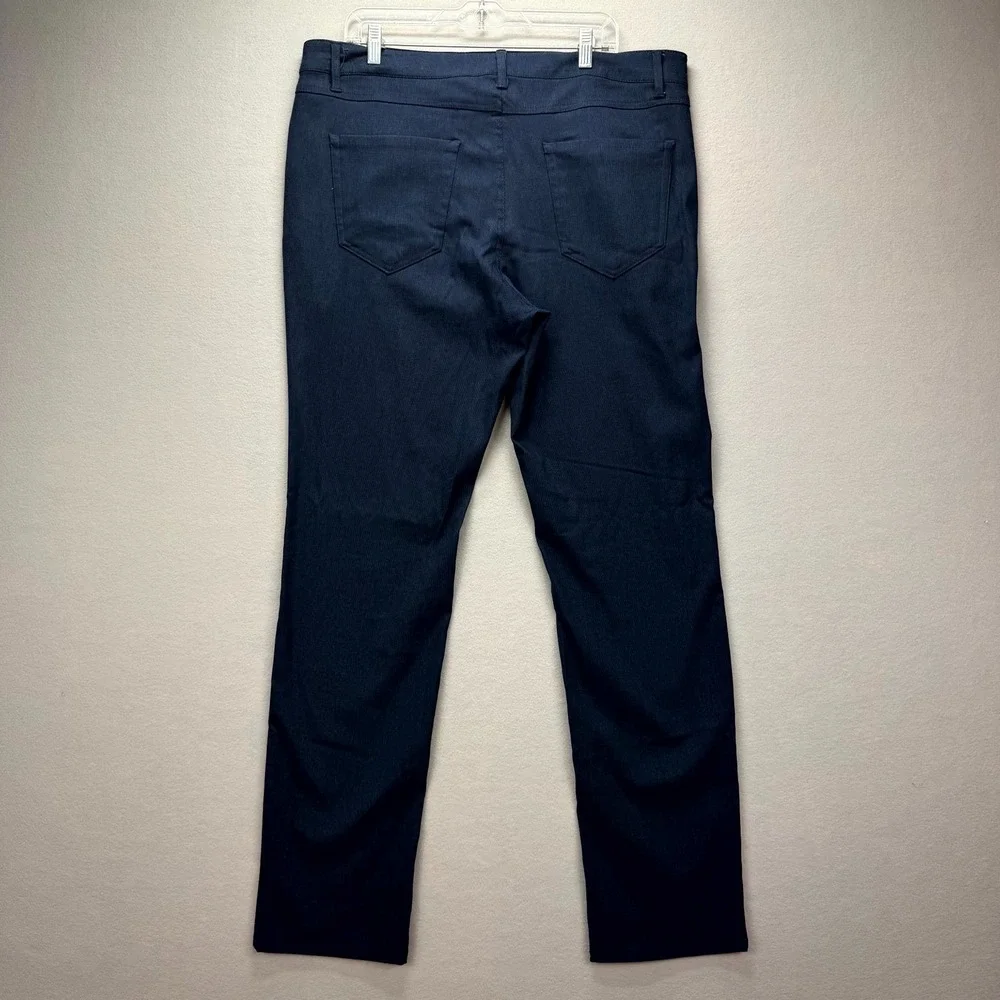 Izod Advantage Performance‎ Ankle Pants Mens 39x34* Blue Stretch Straight Fit